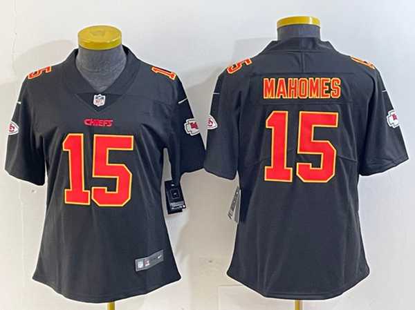 Women's Kansas City Chiefs #15 Patrick Mahomes Black Vapor Untouchable Limited Football Stitched Jersey,We sell and wholesale Women's Kansas City Chiefs #15 Patrick Mahomes Black Vapor Untouchable Limited Football Stitched Jersey on line form chian!